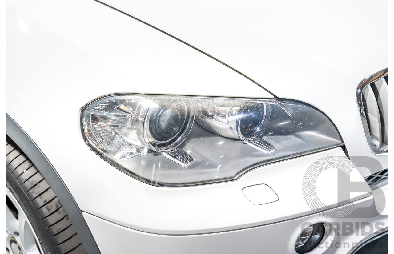 7/2010 BMW X5 Xdrive 40d Sport E70 (4x4) MY10 4d Wagon White Twin Turbo Diesel 3.0L