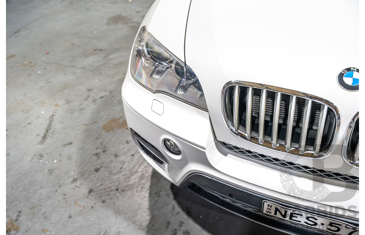 7/2010 BMW X5 Xdrive 40d Sport E70 (4x4) MY10 4d Wagon White Twin Turbo Diesel 3.0L