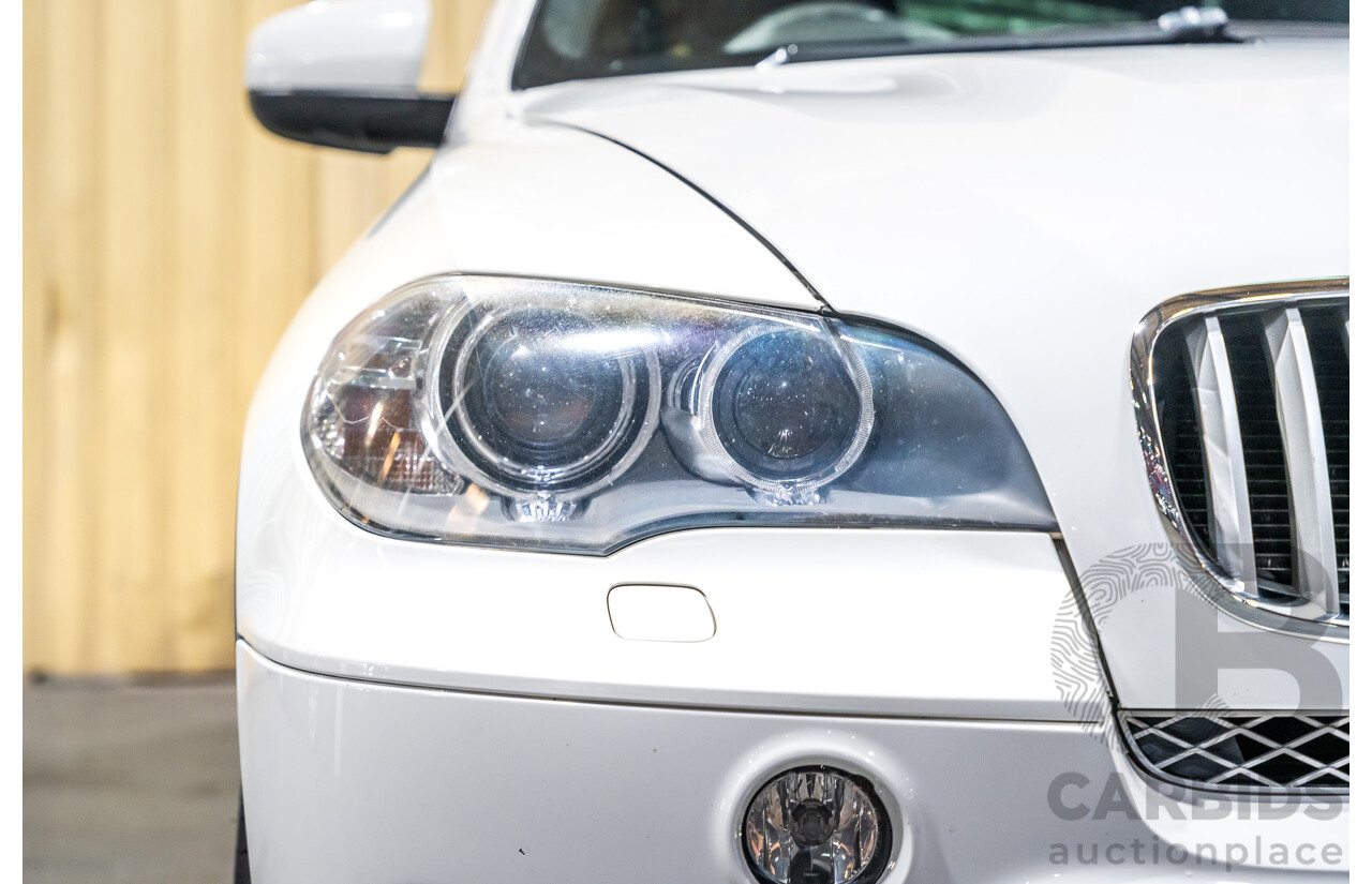 7/2010 BMW X5 Xdrive 40d Sport E70 (4x4) MY10 4d Wagon White Twin Turbo Diesel 3.0L