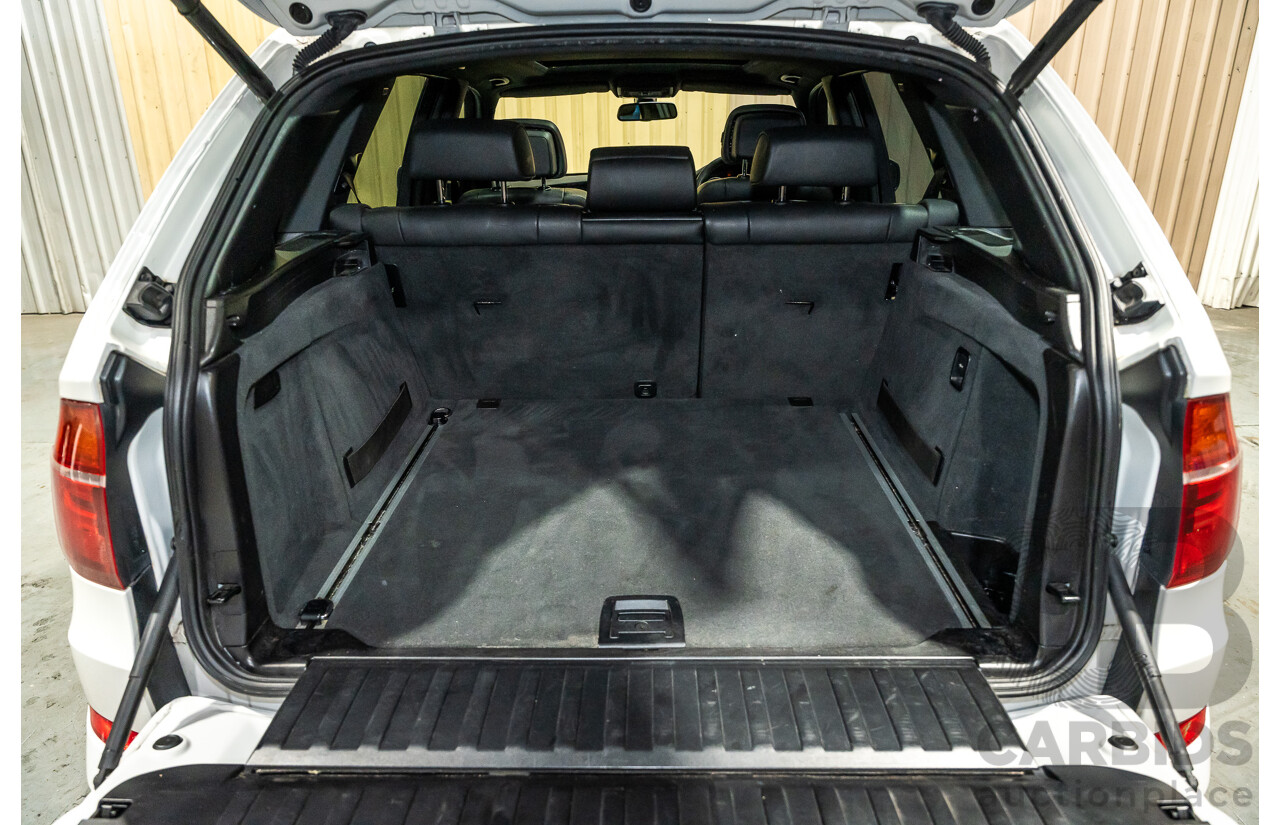 7/2010 BMW X5 Xdrive 40d Sport E70 (4x4) MY10 4d Wagon White Twin Turbo Diesel 3.0L