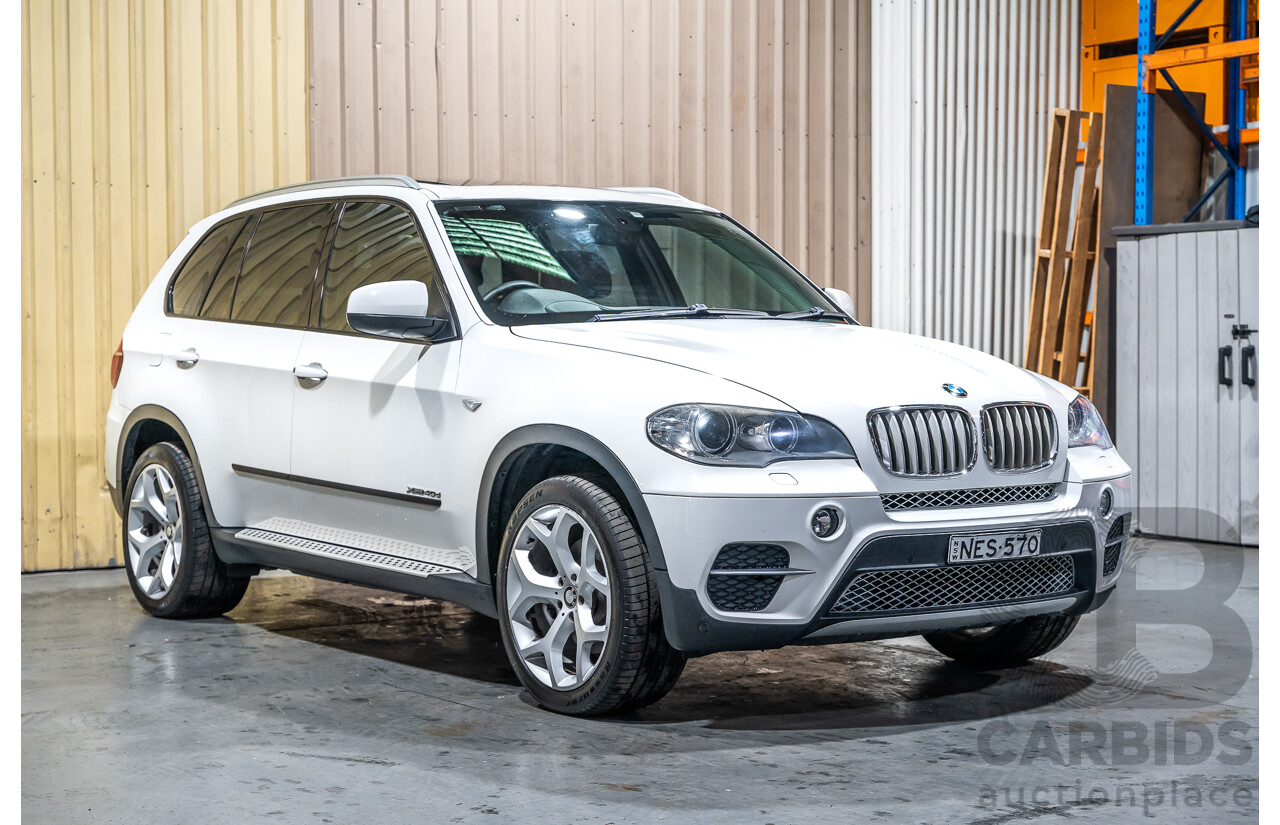7/2010 BMW X5 Xdrive 40d Sport E70 (4x4) MY10 4d Wagon White Twin Turbo Diesel 3.0L