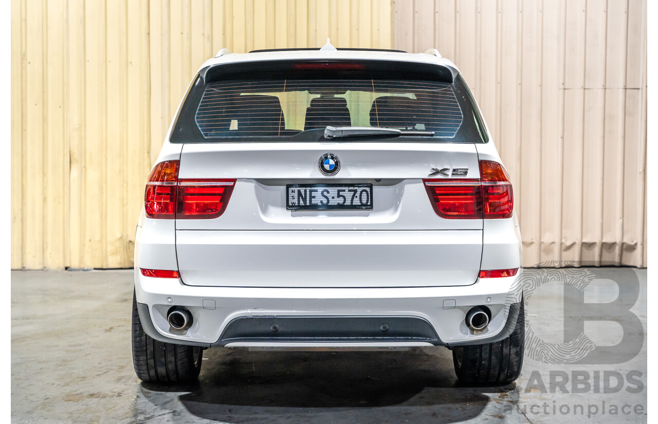 7/2010 BMW X5 Xdrive 40d Sport E70 (4x4) MY10 4d Wagon White Twin Turbo Diesel 3.0L