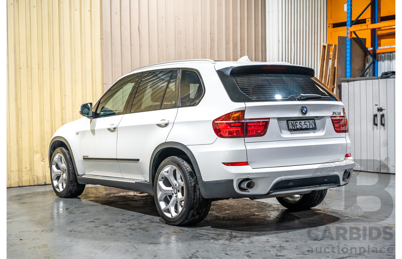 7/2010 BMW X5 Xdrive 40d Sport E70 (4x4) MY10 4d Wagon White Twin Turbo Diesel 3.0L