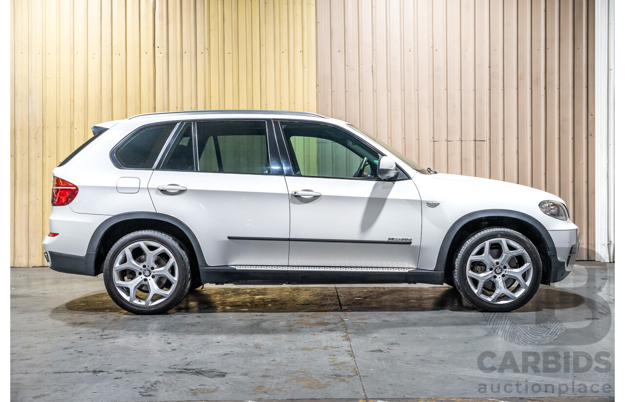 7/2010 BMW X5 Xdrive 40d Sport E70 (4x4) MY10 4d Wagon White Twin Turbo Diesel 3.0L