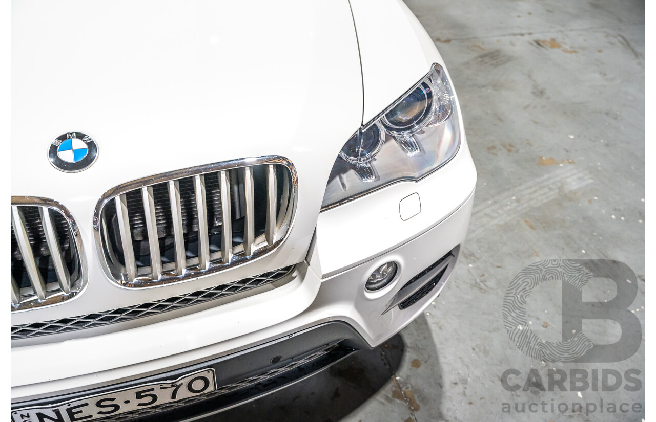 7/2010 BMW X5 Xdrive 40d Sport E70 (4x4) MY10 4d Wagon White Twin Turbo Diesel 3.0L