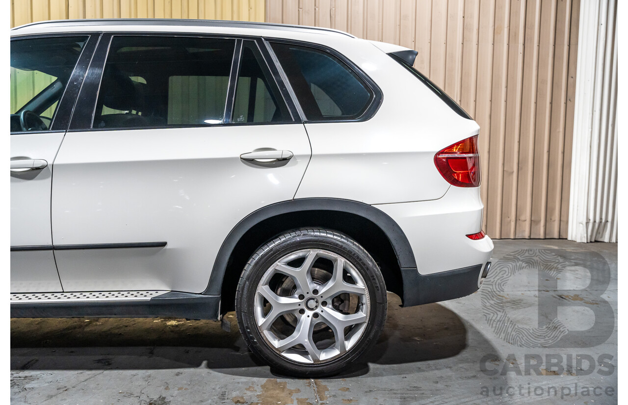 7/2010 BMW X5 Xdrive 40d Sport E70 (4x4) MY10 4d Wagon White Twin Turbo Diesel 3.0L