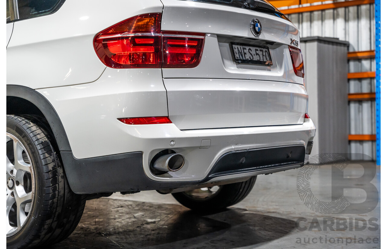 7/2010 BMW X5 Xdrive 40d Sport E70 (4x4) MY10 4d Wagon White Twin Turbo Diesel 3.0L