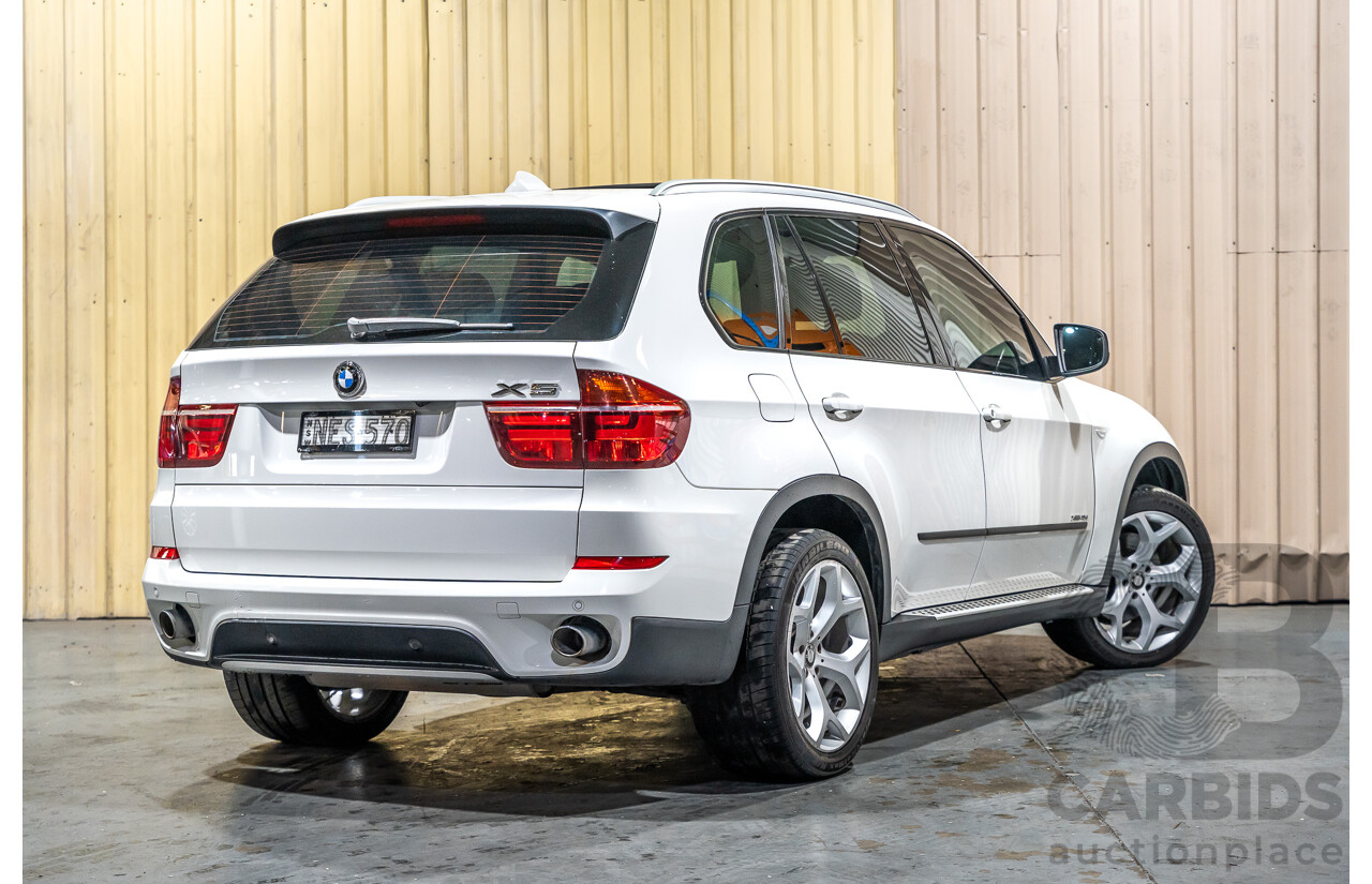 7/2010 BMW X5 Xdrive 40d Sport E70 (4x4) MY10 4d Wagon White Twin Turbo Diesel 3.0L