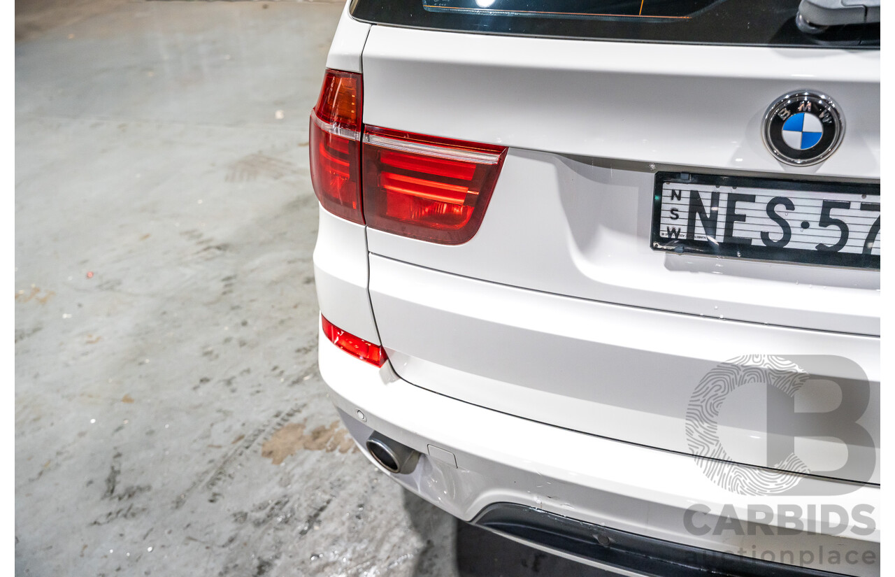 7/2010 BMW X5 Xdrive 40d Sport E70 (4x4) MY10 4d Wagon White Twin Turbo Diesel 3.0L