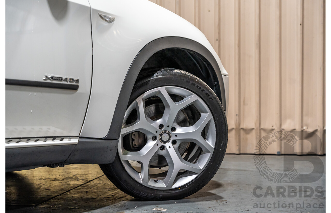 7/2010 BMW X5 Xdrive 40d Sport E70 (4x4) MY10 4d Wagon White Twin Turbo Diesel 3.0L