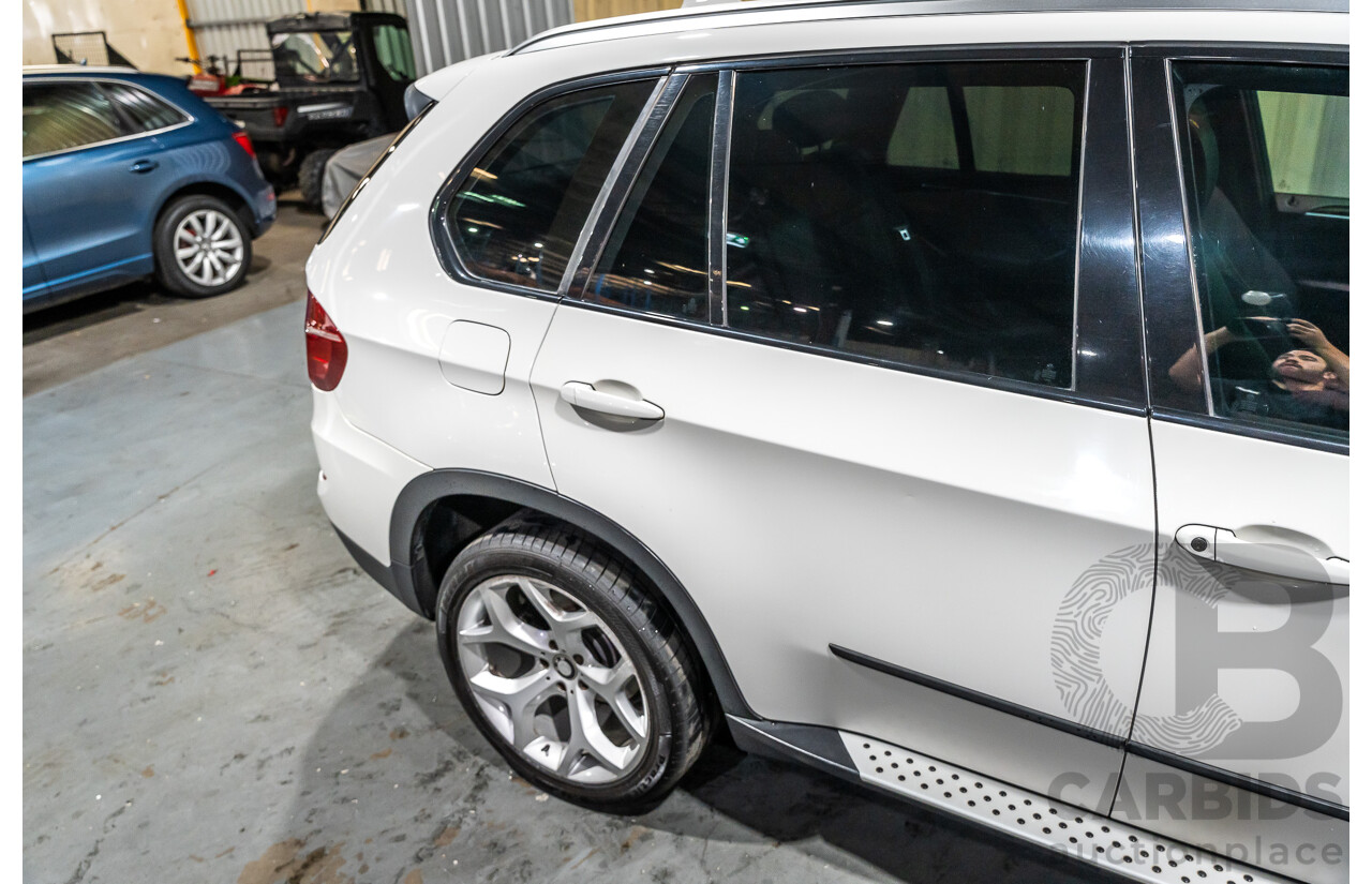 7/2010 BMW X5 Xdrive 40d Sport E70 (4x4) MY10 4d Wagon White Twin Turbo Diesel 3.0L