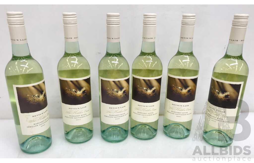 750ml Bottles of Devil's Lair Hidden Cave Semillon Sauvignon Blanc - Lot of 6