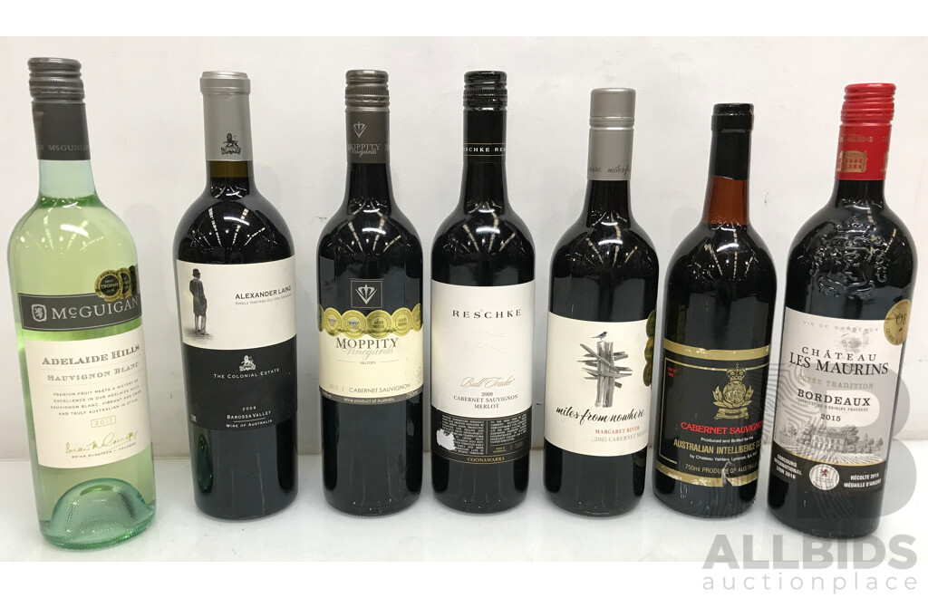 Assorted Lot of Wines - Lot of 7