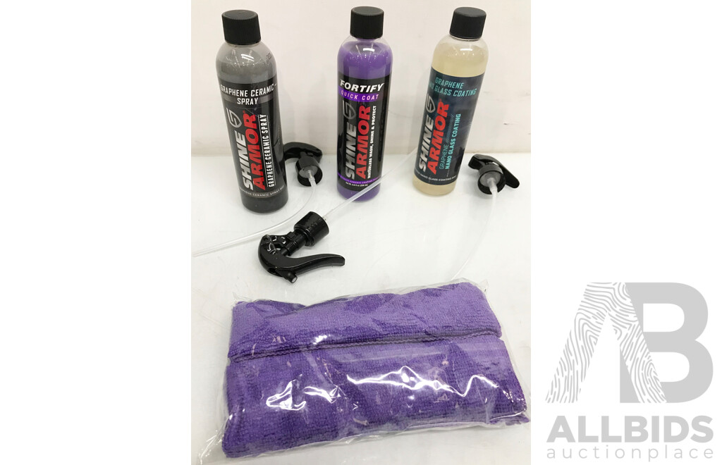 Box of Shine Armor Cleaning/Maintenance Sprays for Cars 236ml