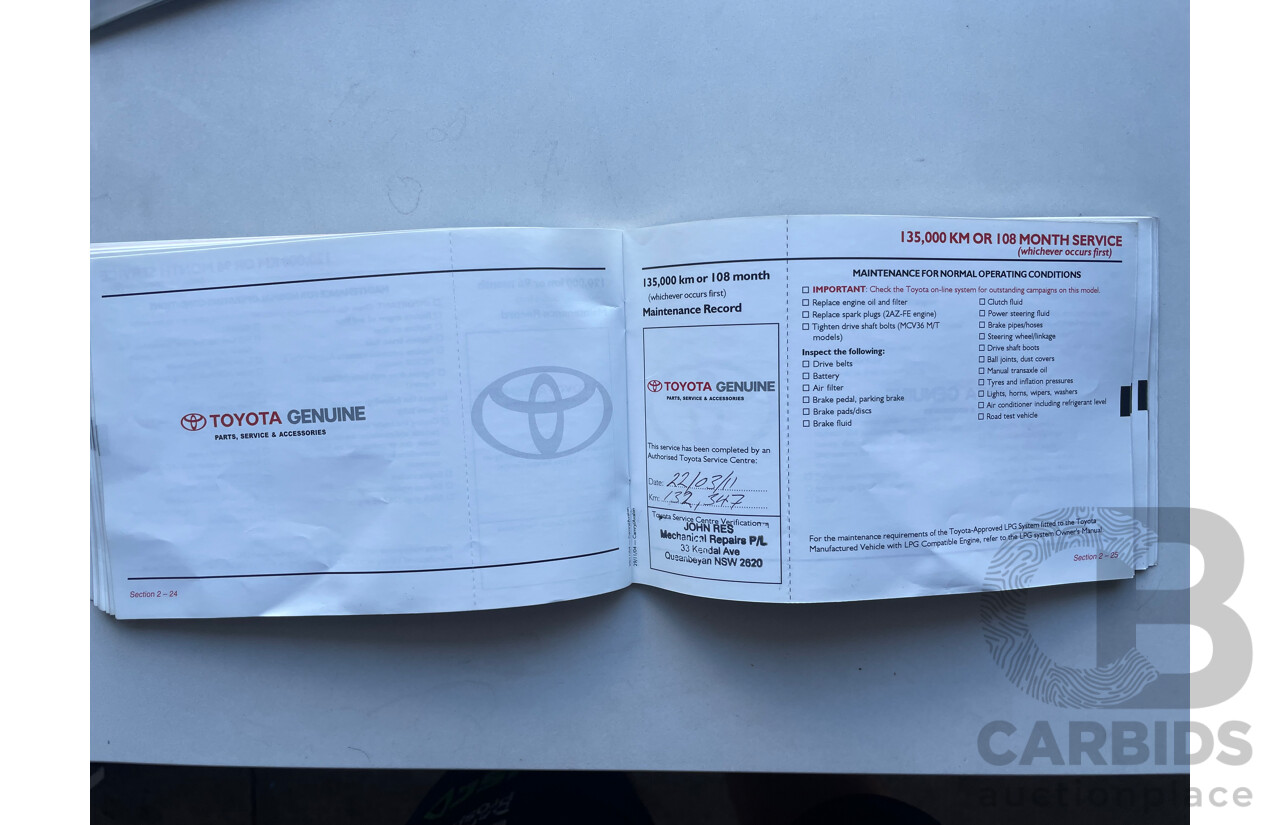 03/2005 Toyota Camry ATEVA FWD ACV36R UPGRADE 4D Sedan Fawn 2.4L