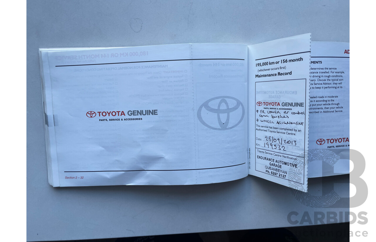 03/2005 Toyota Camry ATEVA FWD ACV36R UPGRADE 4D Sedan Fawn 2.4L