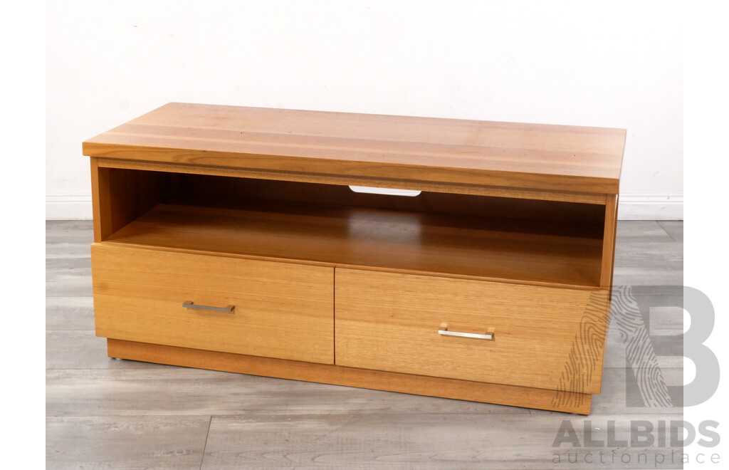 Blonde Wood Entertainment Cabinet