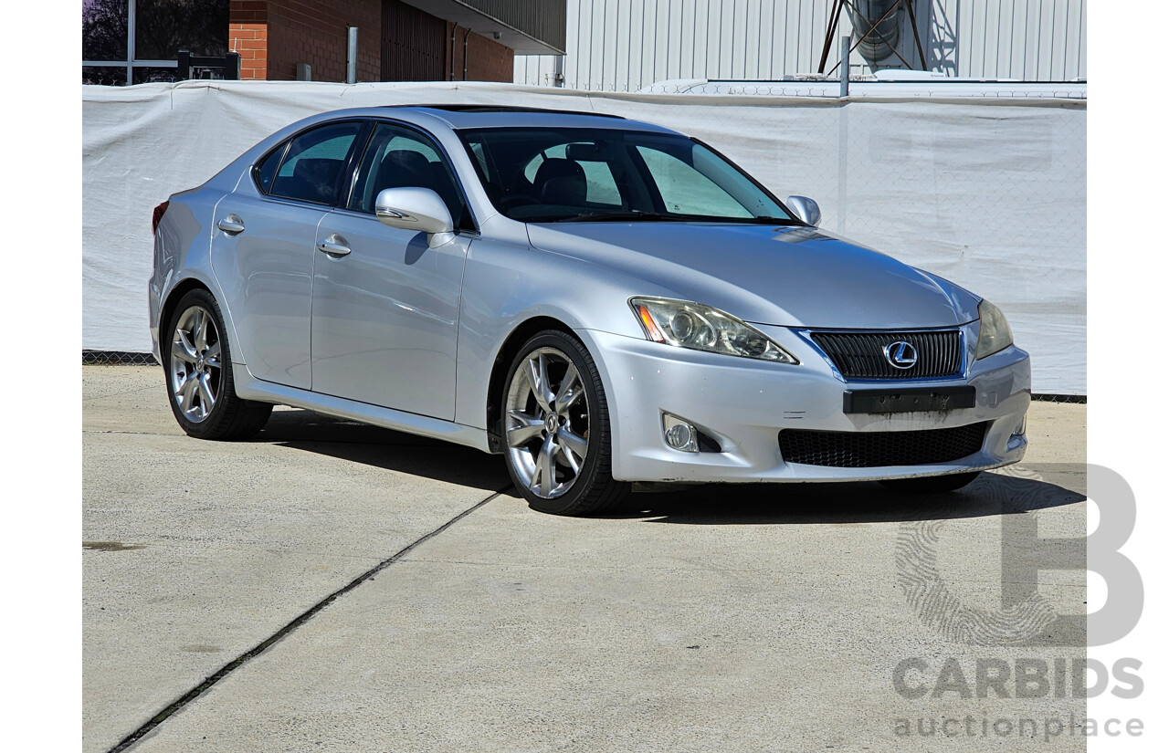 1/2009 Lexus Is250 Prestige GSE20R 08 UPGRADE 4d Sedan Silver Or Chrome 2.5L