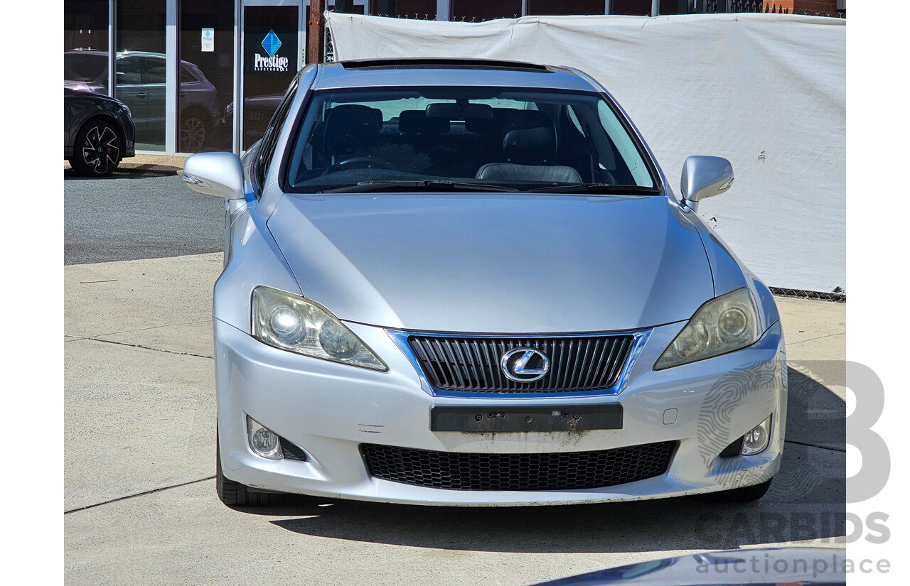 1/2009 Lexus Is250 Prestige GSE20R 08 UPGRADE 4d Sedan Silver Or Chrome 2.5L
