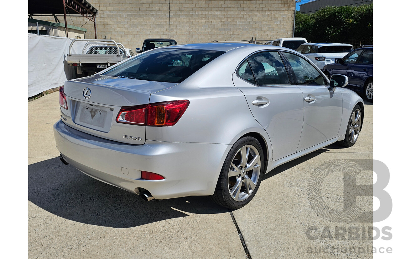 1/2009 Lexus Is250 Prestige GSE20R 08 UPGRADE 4d Sedan Silver Or Chrome 2.5L