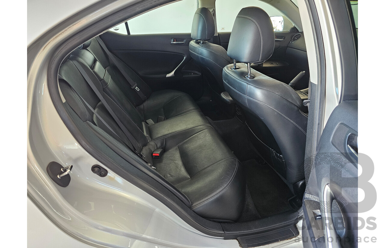 1/2009 Lexus Is250 Prestige GSE20R 08 UPGRADE 4d Sedan Silver Or Chrome 2.5L