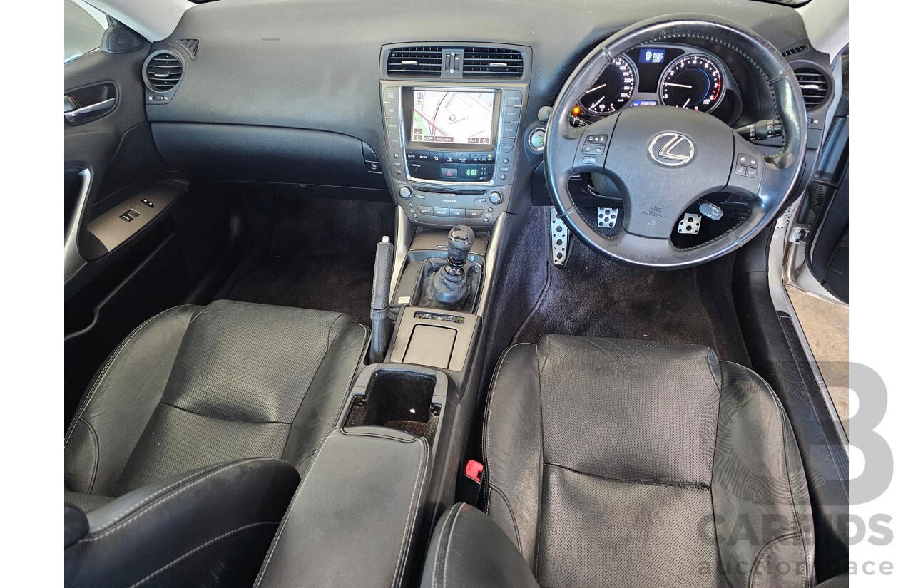 1/2009 Lexus Is250 Prestige GSE20R 08 UPGRADE 4d Sedan Silver Or Chrome 2.5L