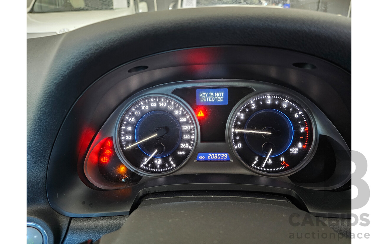 1/2009 Lexus Is250 Prestige GSE20R 08 UPGRADE 4d Sedan Silver Or Chrome 2.5L