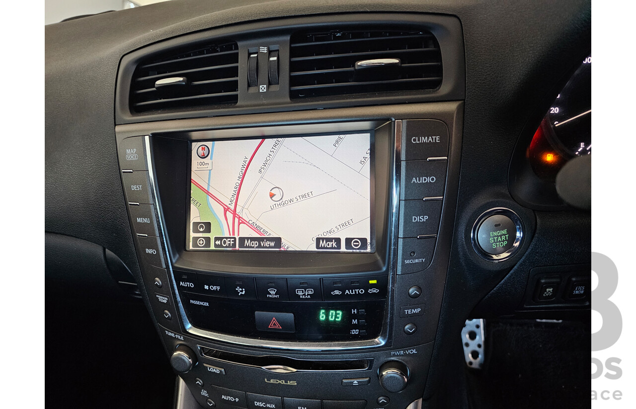 1/2009 Lexus Is250 Prestige GSE20R 08 UPGRADE 4d Sedan Silver Or Chrome 2.5L