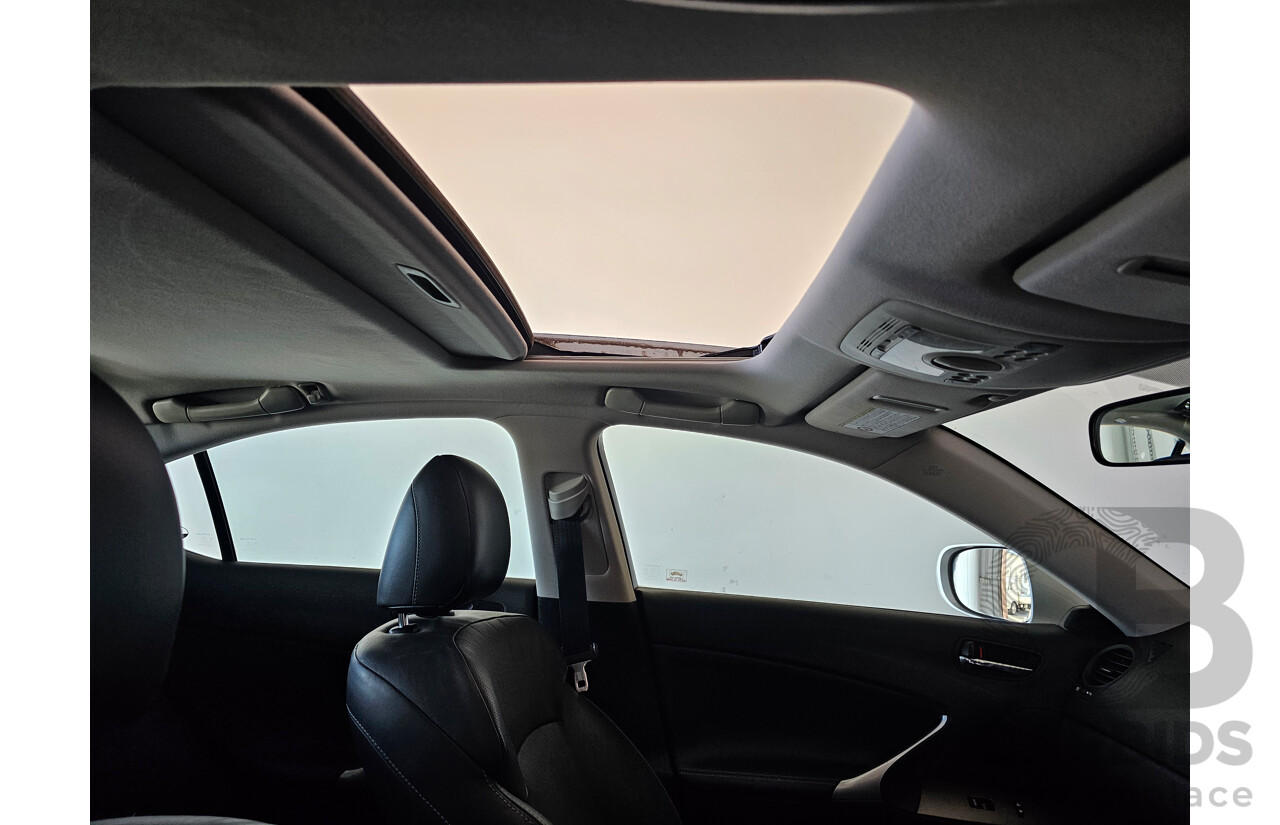 1/2009 Lexus Is250 Prestige GSE20R 08 UPGRADE 4d Sedan Silver Or Chrome 2.5L