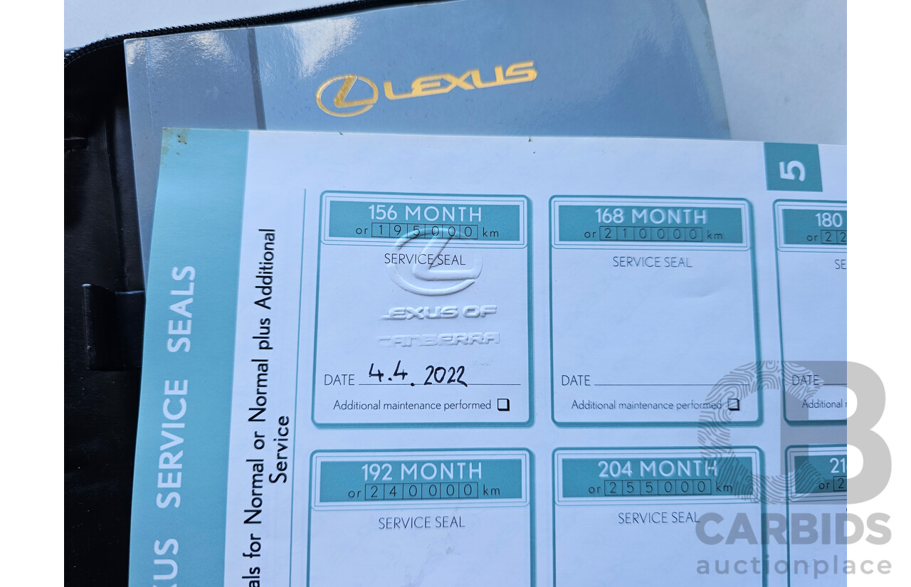 1/2009 Lexus Is250 Prestige GSE20R 08 UPGRADE 4d Sedan Silver Or Chrome 2.5L