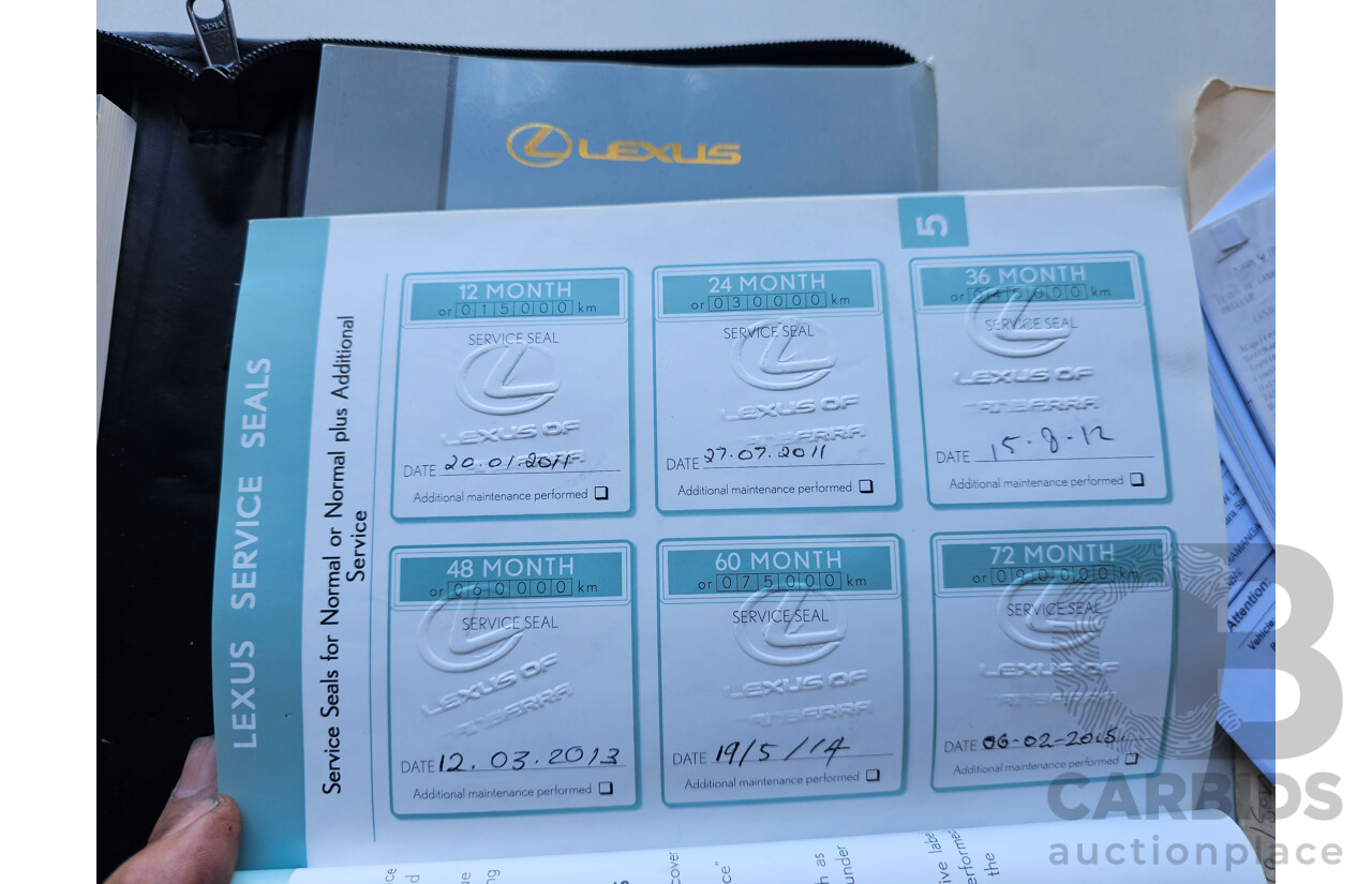 1/2009 Lexus Is250 Prestige GSE20R 08 UPGRADE 4d Sedan Silver Or Chrome 2.5L