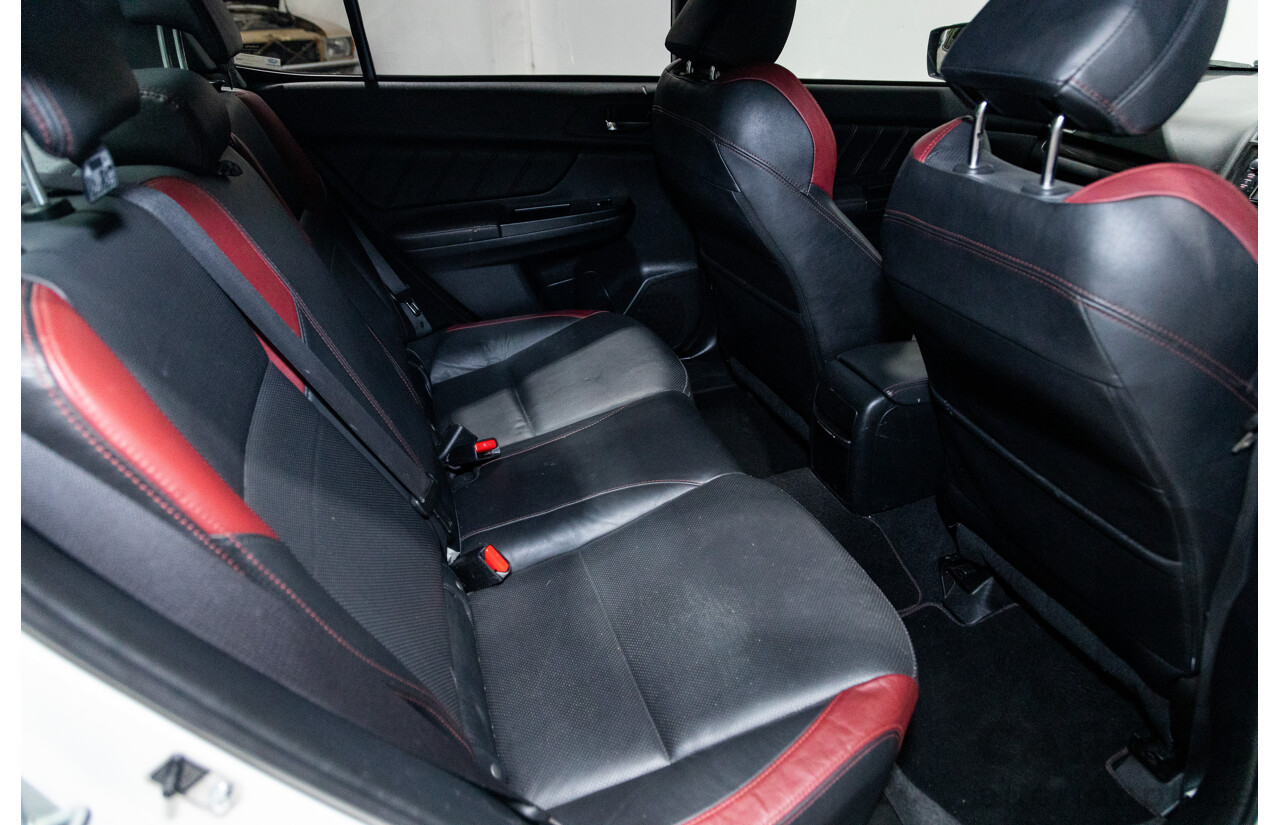 2/2015 Subaru WRX STI Premium (AWD) MY15 4d Sedan Pearl White Turbo 2.5L