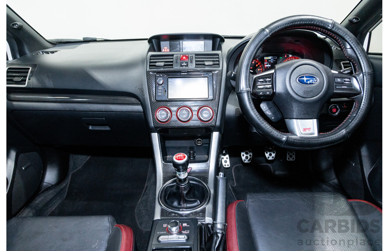 2/2015 Subaru WRX STI Premium (AWD) MY15 4d Sedan Pearl White Turbo 2.5L