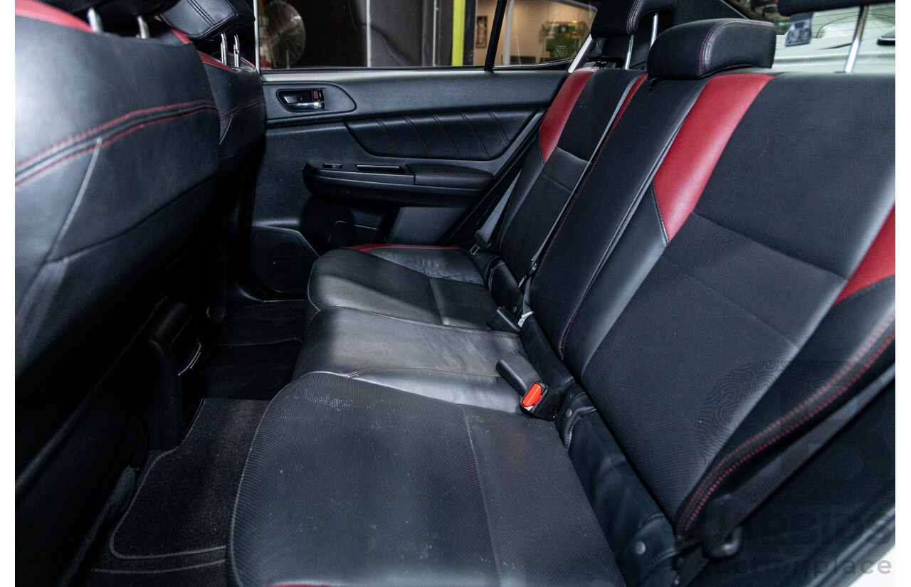 2/2015 Subaru WRX STI Premium (AWD) MY15 4d Sedan Pearl White Turbo 2.5L