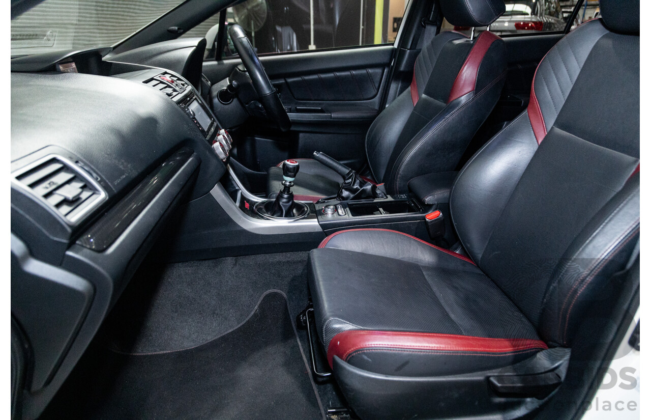 2/2015 Subaru WRX STI Premium (AWD) MY15 4d Sedan Pearl White Turbo 2.5L