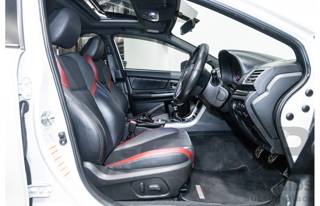 2/2015 Subaru WRX STI Premium (AWD) MY15 4d Sedan Pearl White Turbo 2.5L