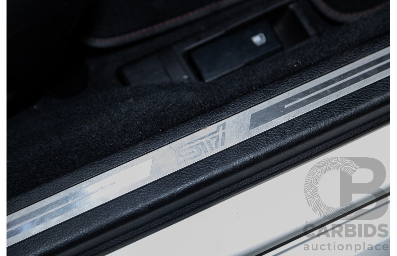 2/2015 Subaru WRX STI Premium (AWD) MY15 4d Sedan Pearl White Turbo 2.5L