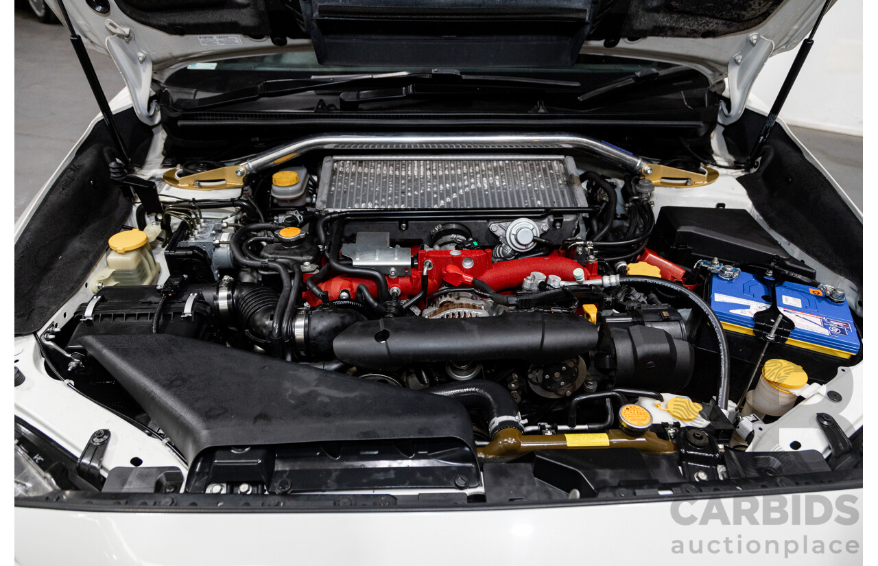 2/2015 Subaru WRX STI Premium (AWD) MY15 4d Sedan Pearl White Turbo 2.5L