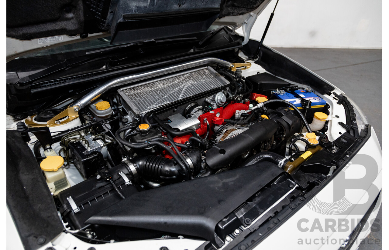 2/2015 Subaru WRX STI Premium (AWD) MY15 4d Sedan Pearl White Turbo 2.5L