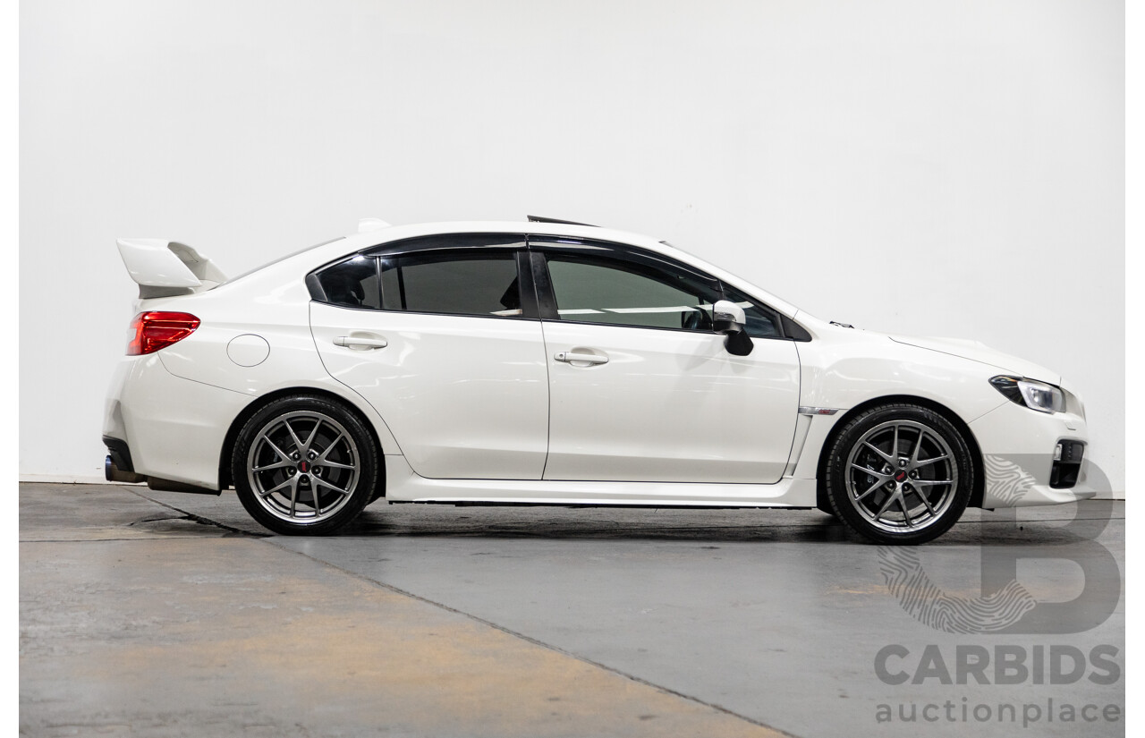 2/2015 Subaru WRX STI Premium (AWD) MY15 4d Sedan Pearl White Turbo 2.5L