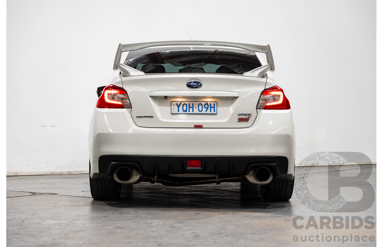 2/2015 Subaru WRX STI Premium (AWD) MY15 4d Sedan Pearl White Turbo 2.5L