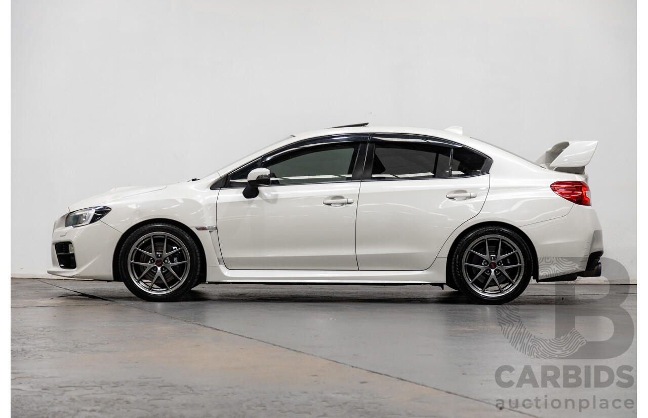 2/2015 Subaru WRX STI Premium (AWD) MY15 4d Sedan Pearl White Turbo 2.5L