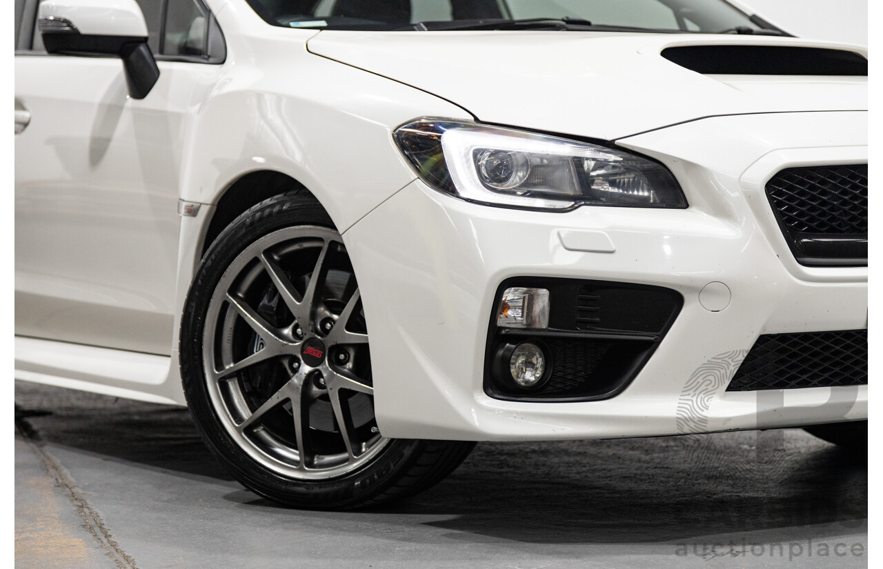 2/2015 Subaru WRX STI Premium (AWD) MY15 4d Sedan Pearl White Turbo 2.5L