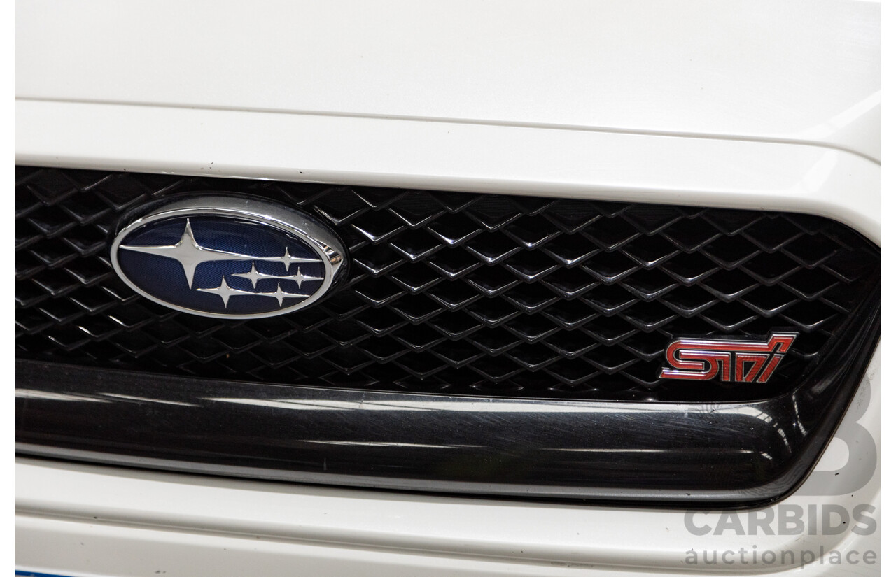 2/2015 Subaru WRX STI Premium (AWD) MY15 4d Sedan Pearl White Turbo 2.5L