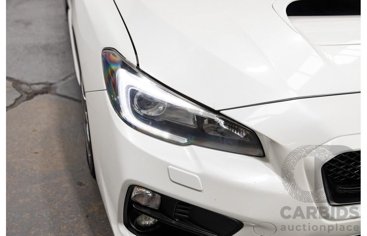 2/2015 Subaru WRX STI Premium (AWD) MY15 4d Sedan Pearl White Turbo 2.5L