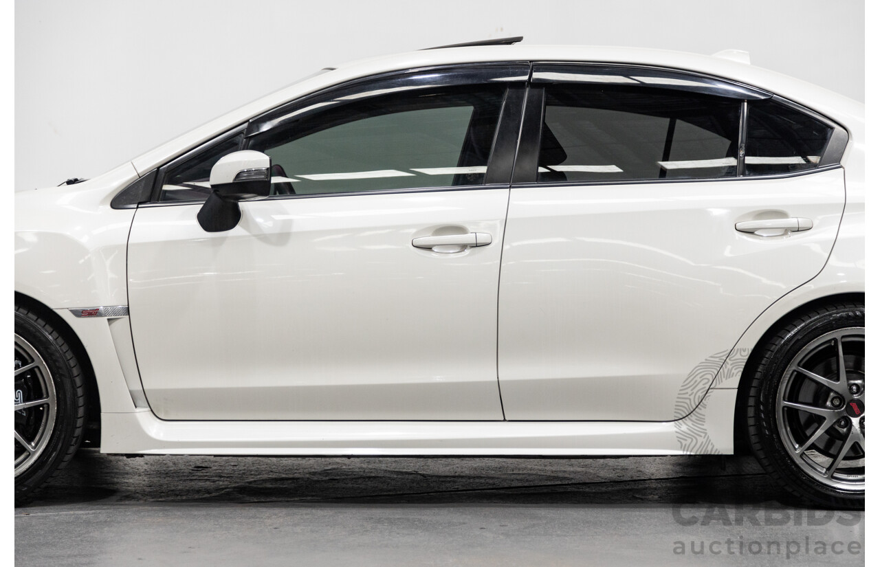 2/2015 Subaru WRX STI Premium (AWD) MY15 4d Sedan Pearl White Turbo 2.5L
