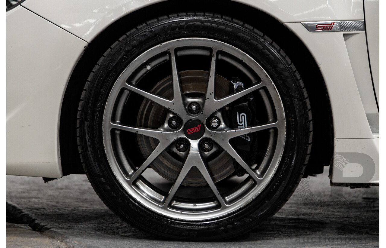 2/2015 Subaru WRX STI Premium (AWD) MY15 4d Sedan Pearl White Turbo 2.5L