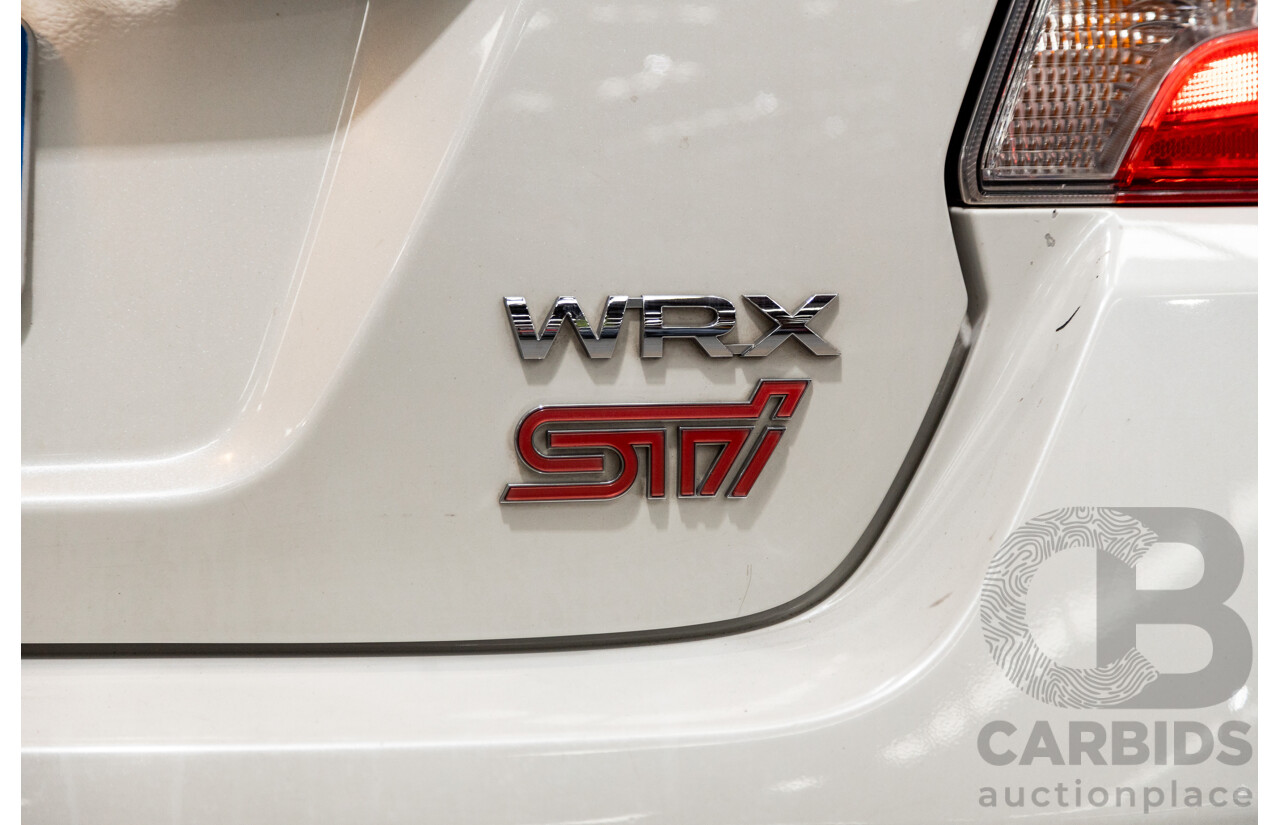 2/2015 Subaru WRX STI Premium (AWD) MY15 4d Sedan Pearl White Turbo 2.5L