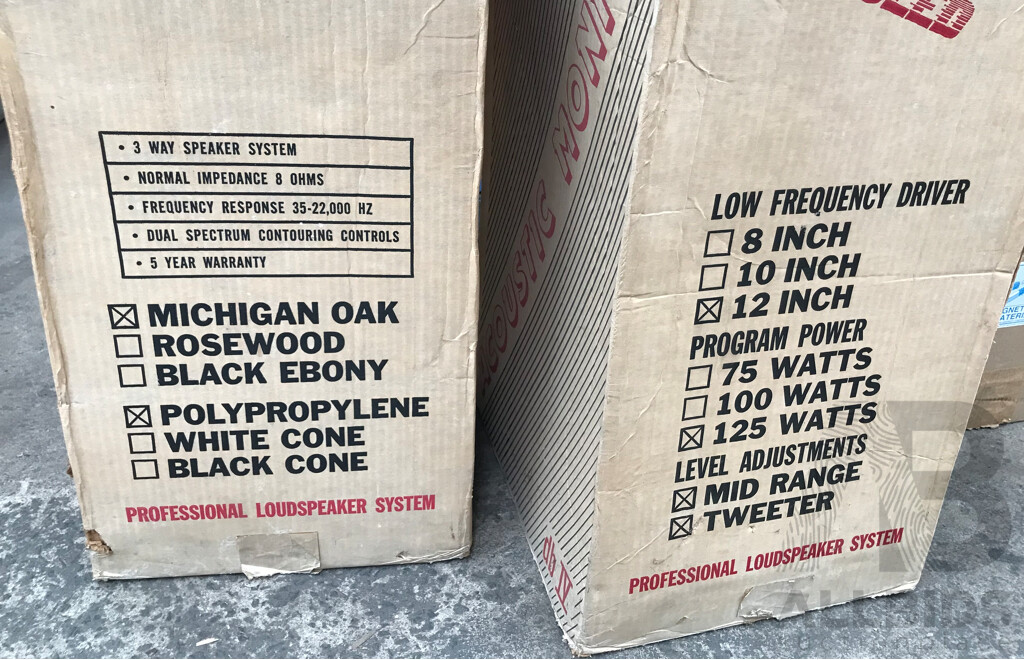 Vintage Acoustic Monitor DB-IV Speakers