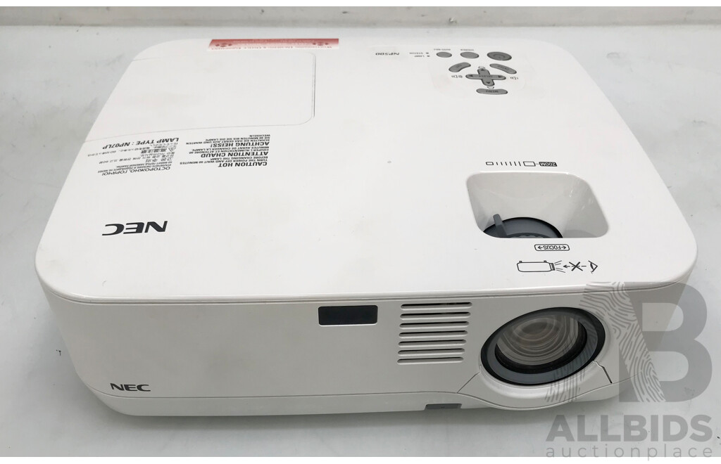 NEC (NP500G) UXGA LCD Projector - Lot 1600337 | ALLBIDS